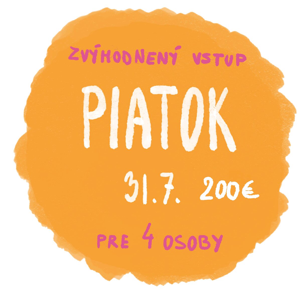 Skupinová vstupenka pre 4 osoby na PIATOK (31.7.2026) - Víno pod hviezdami 2026